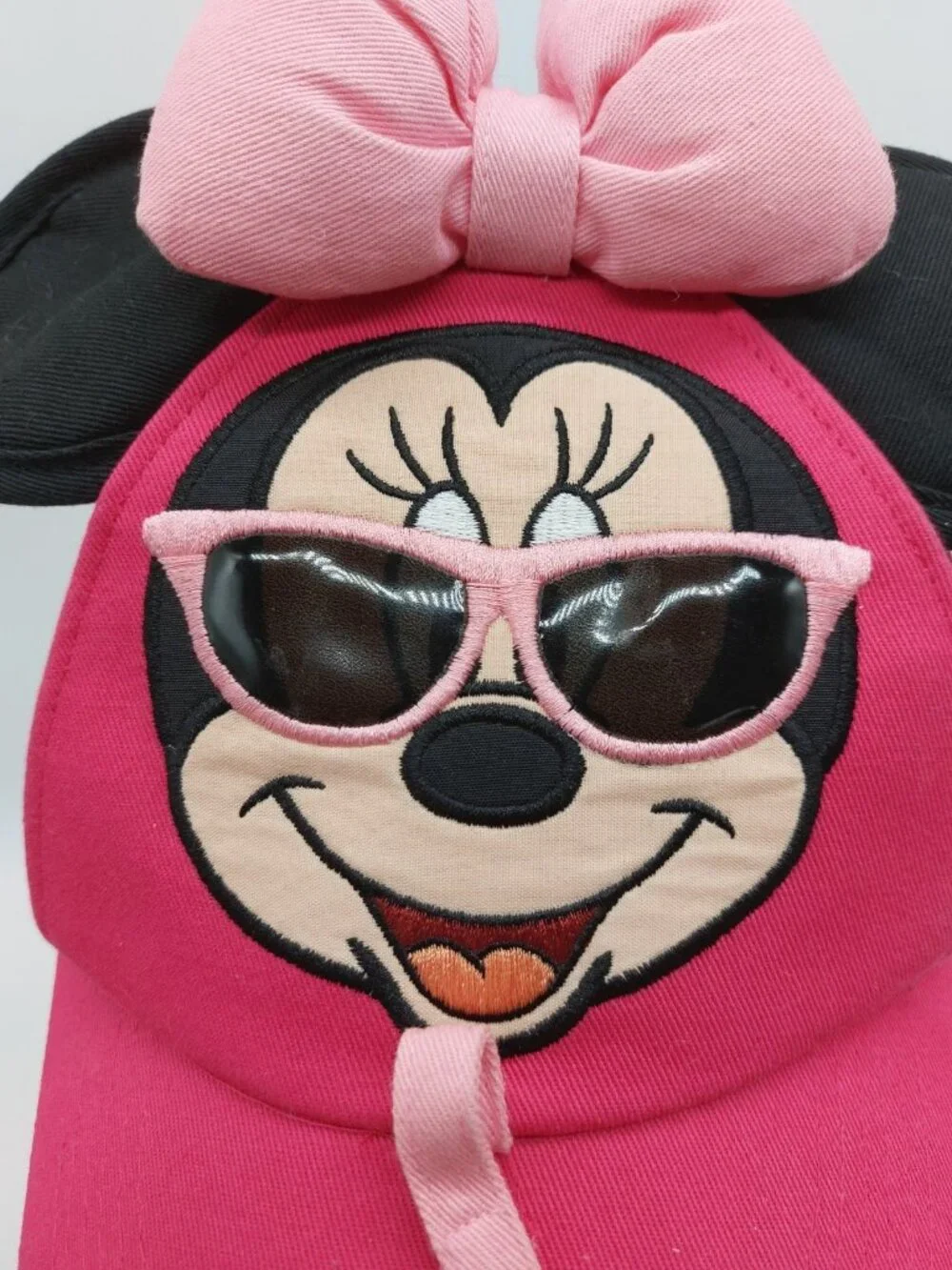 Walt Disney World Minnie Mouse Pink Adjustable Baseball Cap Hat Toddler